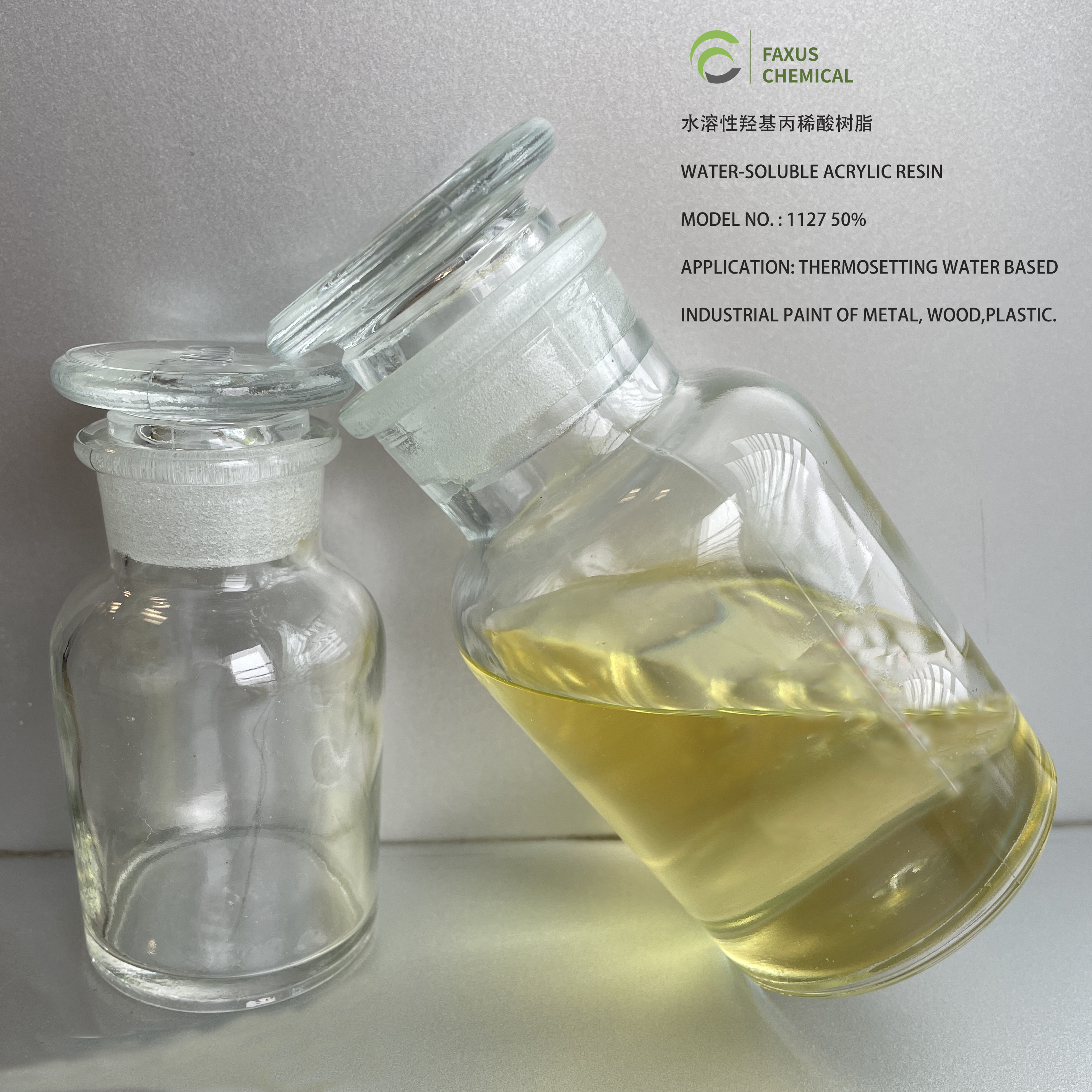 Fx-1127A 50% Water-Soluble Acrylic Resin for Glass Metal Coating