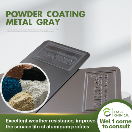 JFX01 Grey Ployester TGIC Durable Weather Resistant Powder Coating for Exterior Applications